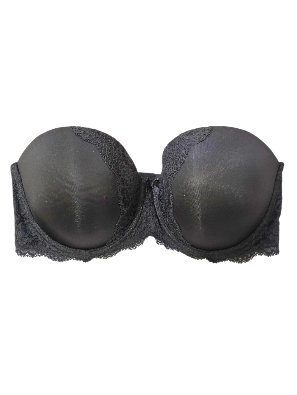Victoria’s Secret Bra 36DD Black "Dream Angels" Multi-way Strapless Bra Lace NWT
